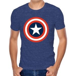 Marvel Men's 80's Captain Short Sleeve T-Shirt, Size: XL
